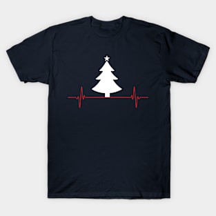 Heart Rate - red white T-Shirt